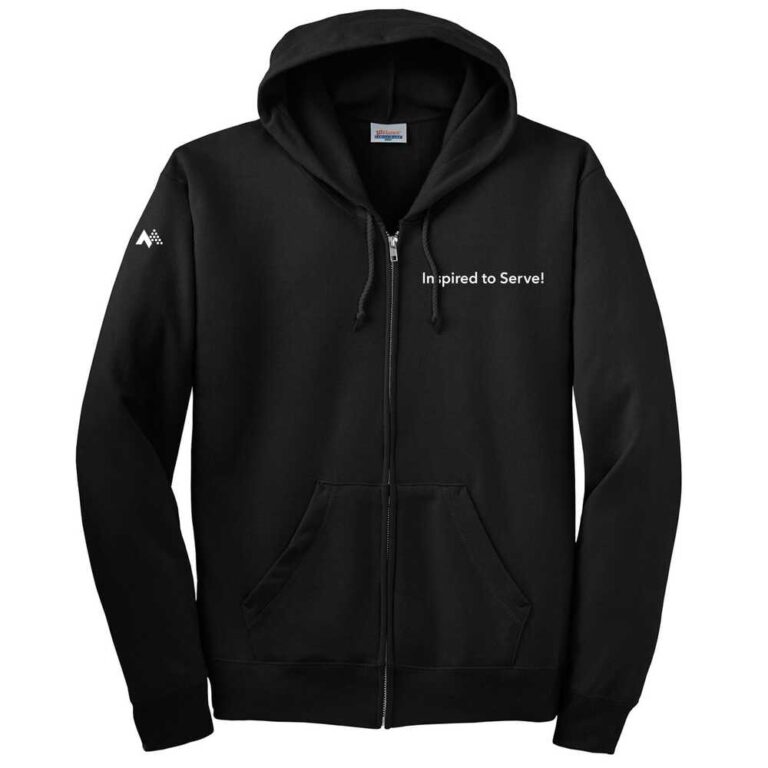 Hanes® EcoSmart® Full-Zip Unisex Hooded Sweatshirt